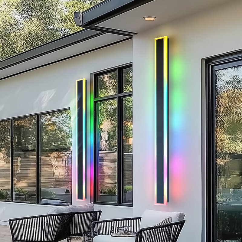 Ivy Bronx IP65 RGB Linear Outdoor LED Wall Lights - Wayfair Canada